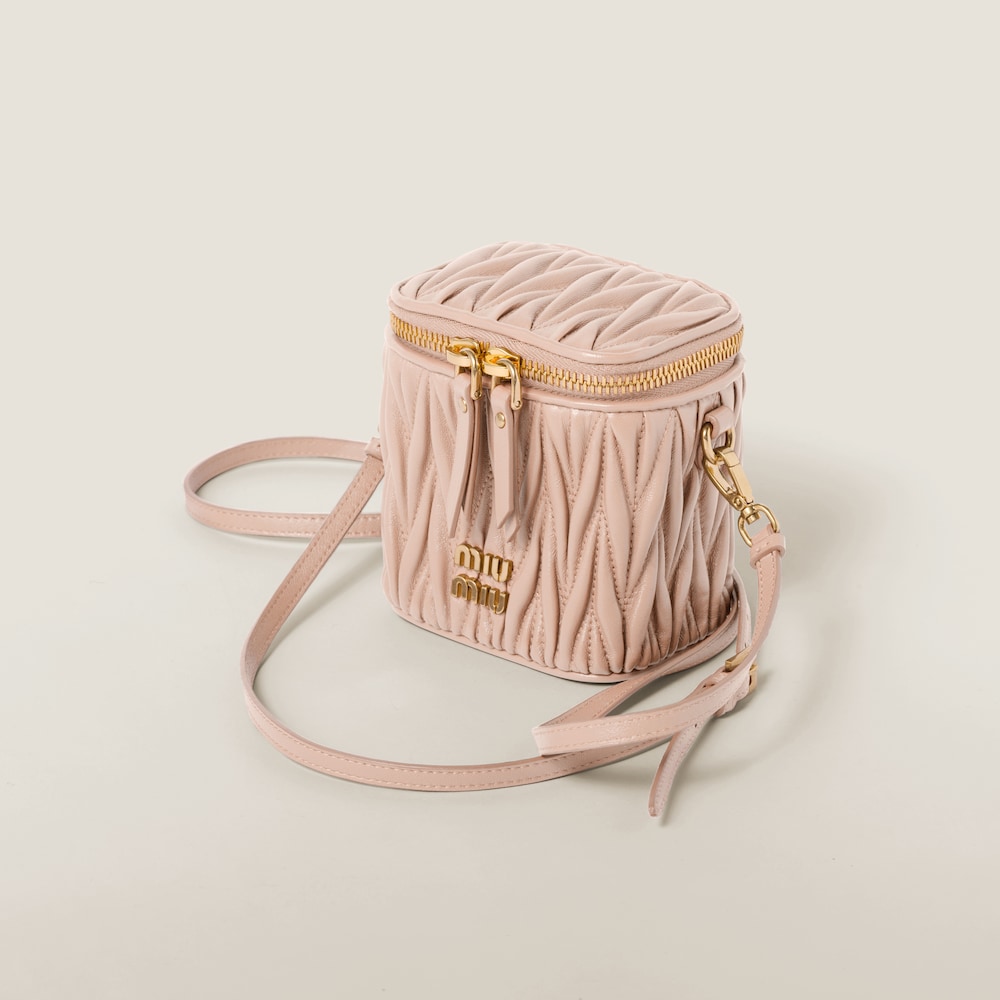 Matelassé nappa leather micro bag