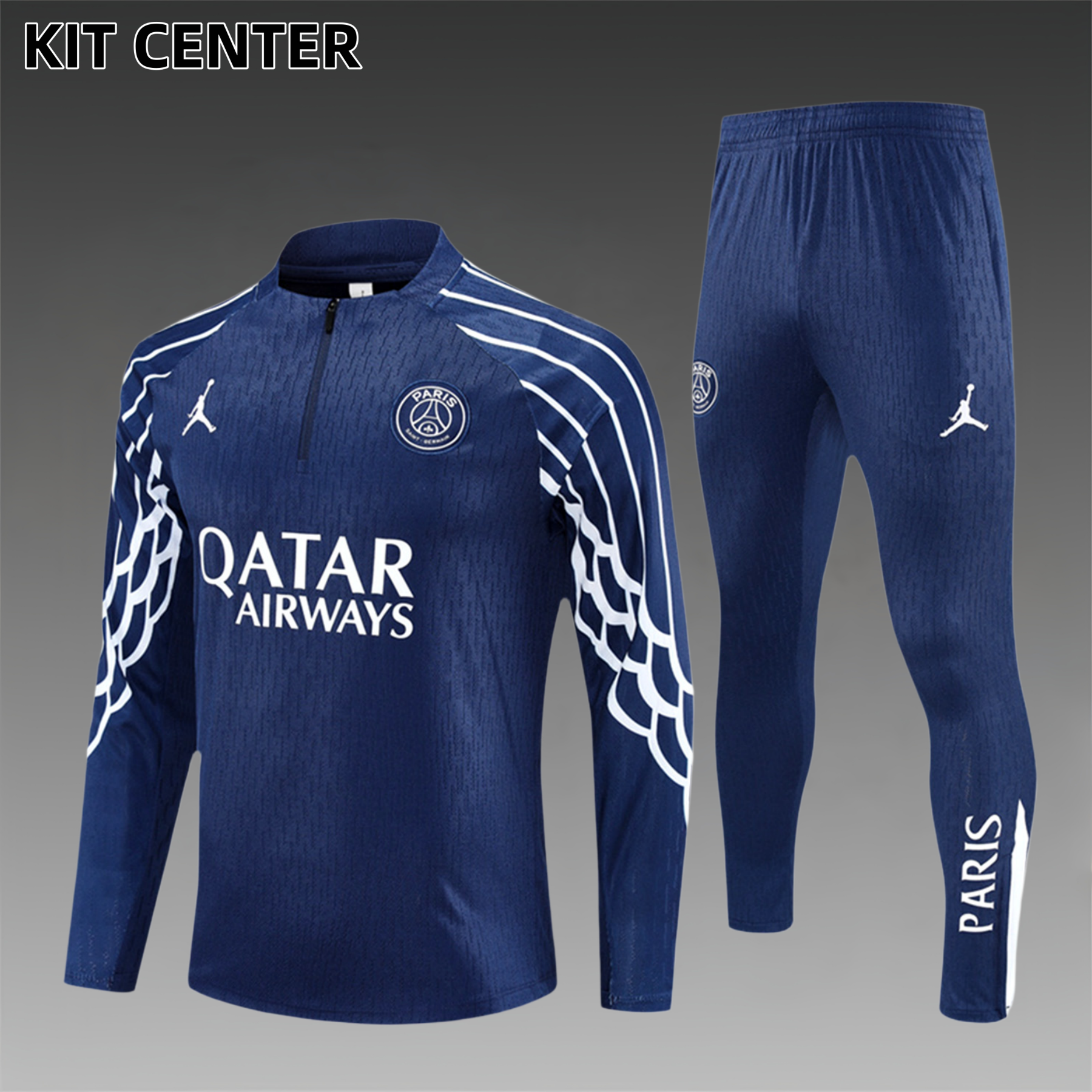 2025/2026 Paris Saint-Germain Half-Zip Tracksuit (Adult Kit)
