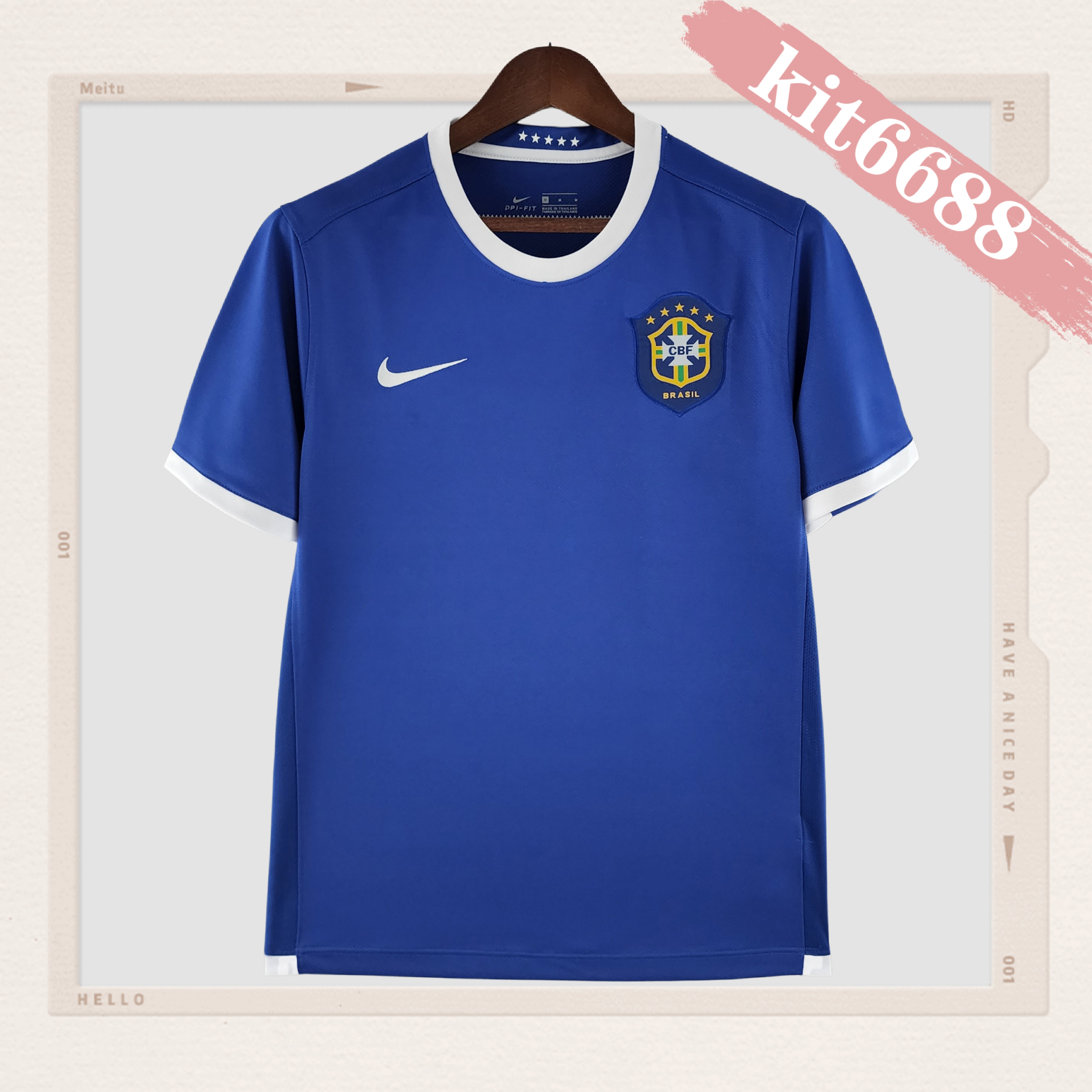 2006 Brazil away Retro Football Shirt