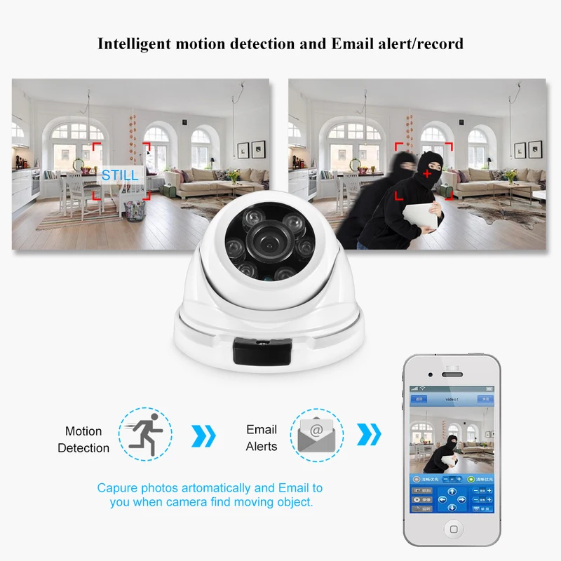 Gadinan 4K Ultra HD 8MP IP Camera Wide Angle 2.8mm Outdoor Audio POE H.265 Metal Dome 5MP 4MP Home CCTV Security Camera