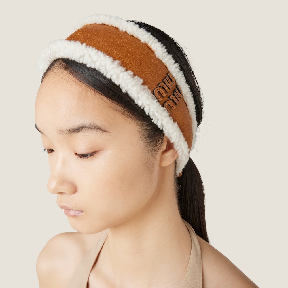 Shearling headband