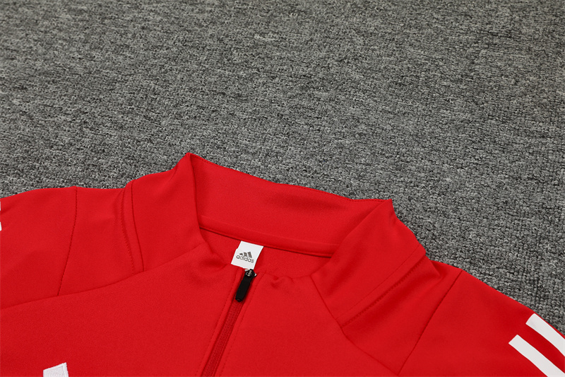 23/24 Manchester United red Half Zip Training Kit (Adult Kids Kit)