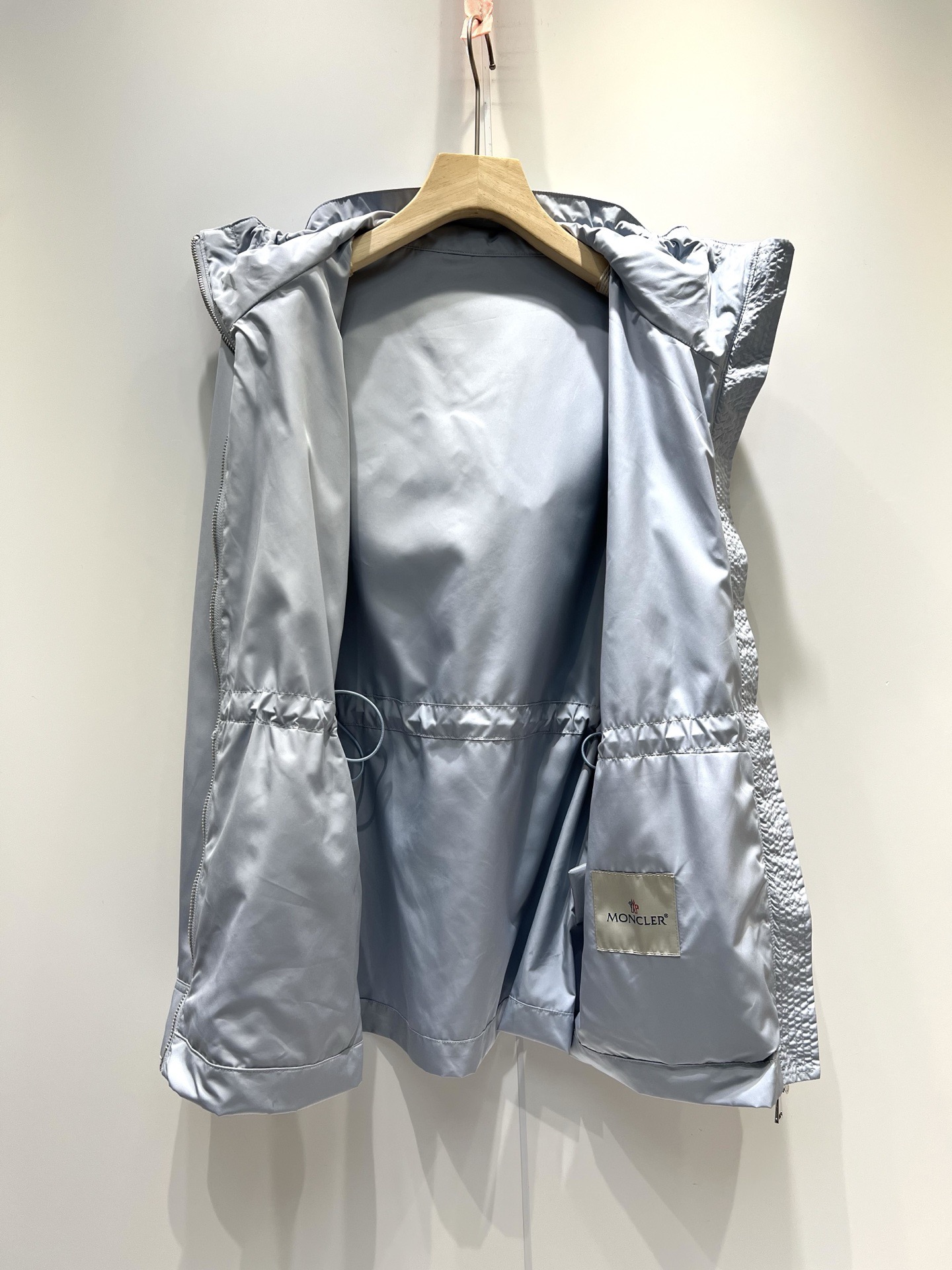Moncler Enette 2026 Spring Autumn Women's Jackets Polyester Hooded Zipper Tassel Casual Slim Woman's Coats MKDFWJ26001
