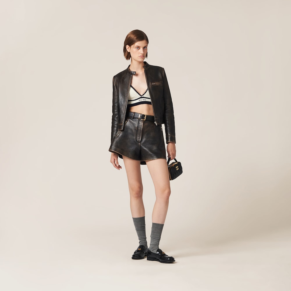 Nappa leather jacket