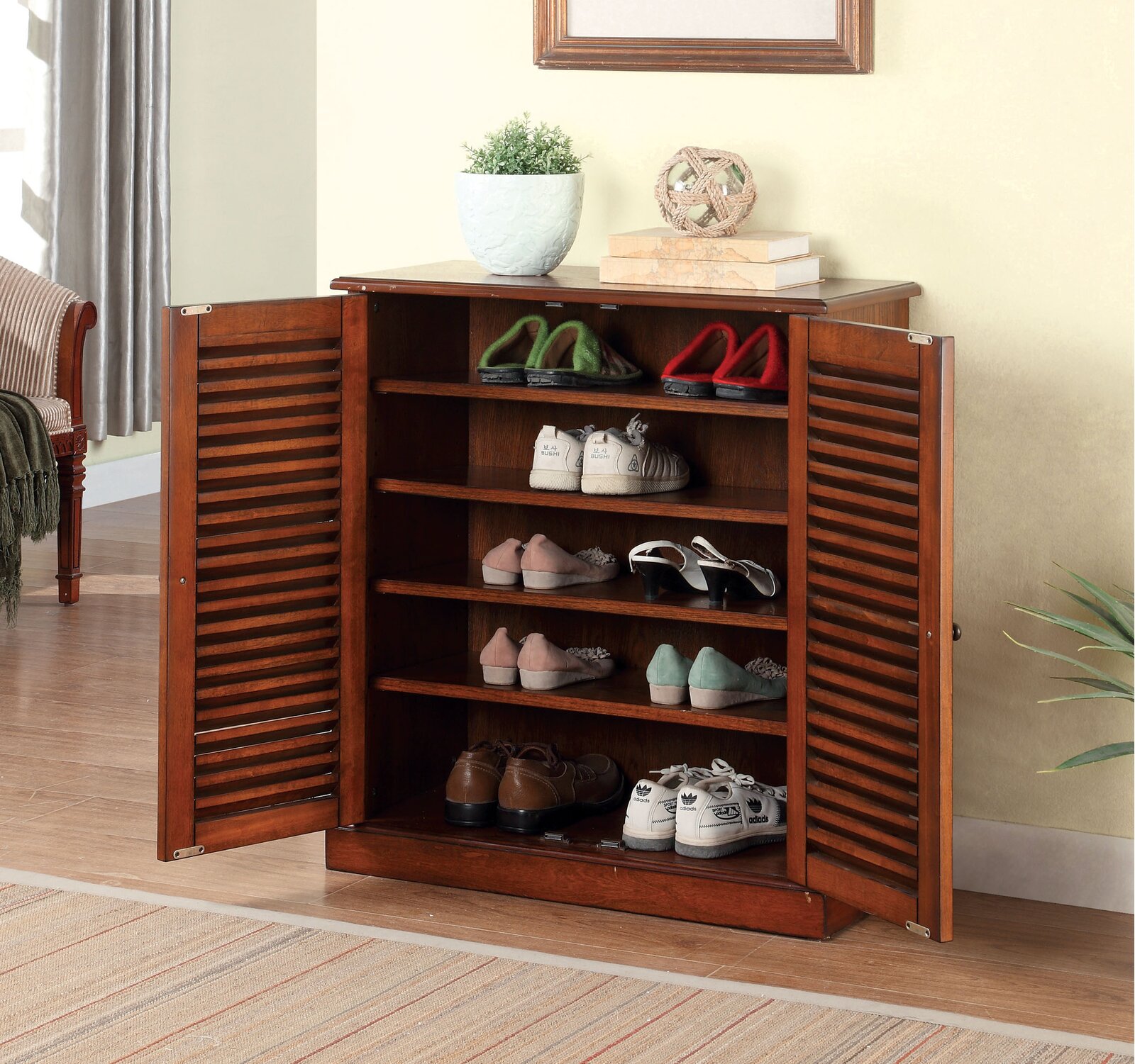 Polton 15 Pair Shoe Storage Cabinet