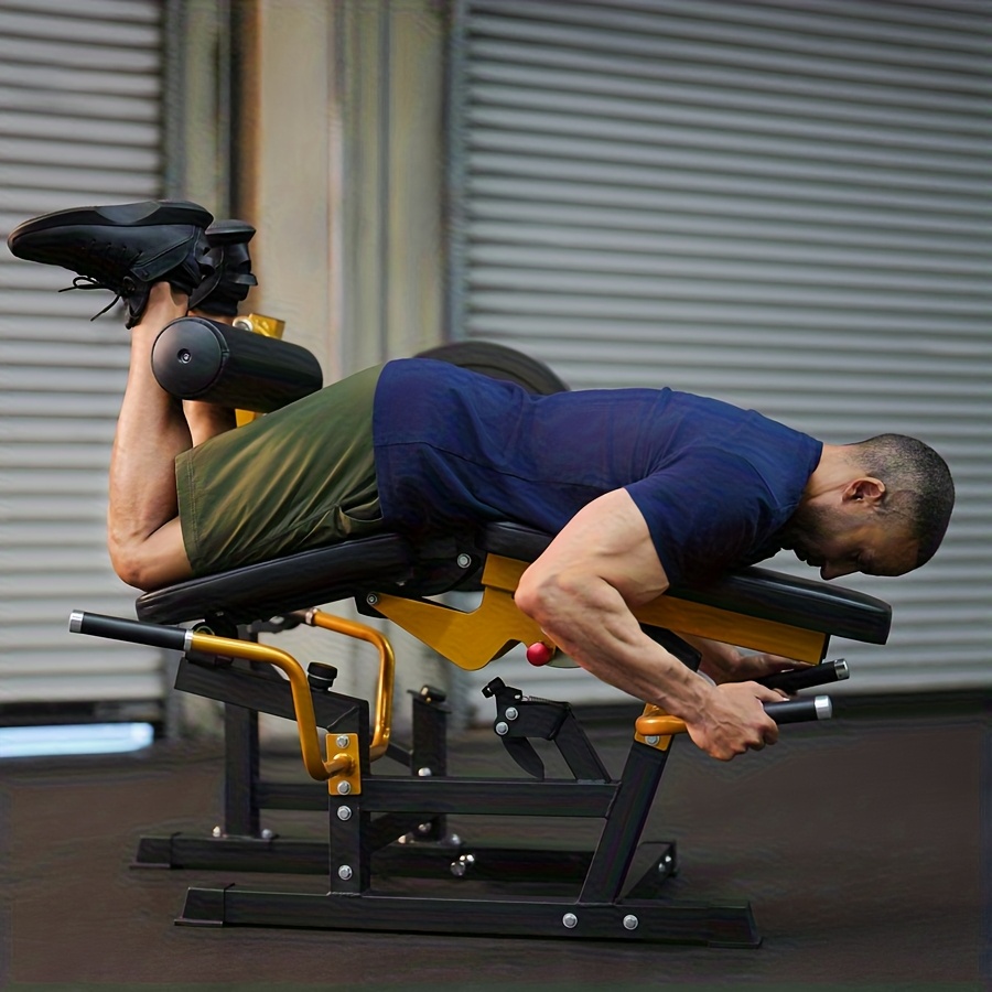 KINGSMITH Home Leg Fitness Equipment, Leg Flexion and Extension Trainer, Adjustable Leg Curl Machine with Rope System