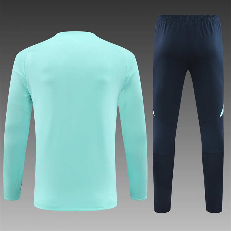 24/25 Real Madrid blue Half Zip Training Kit (Adult Kids Kit)