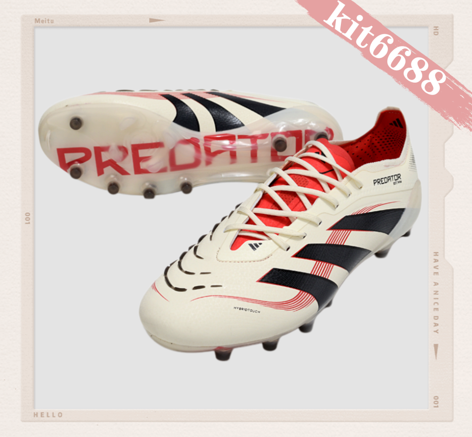 Predator Elite Fold-over Tongue FG Champagne - Off WhiteCore BlackPure Ruby