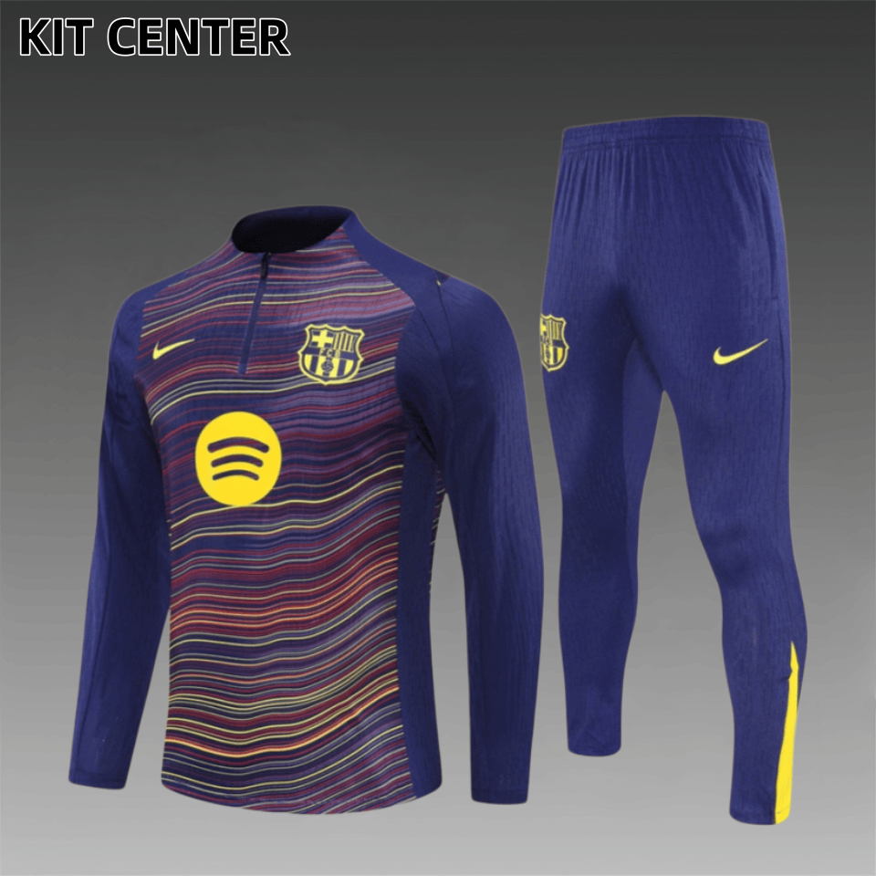 25/26 Barcelona Half Zip TrainingWear (Adult Kids Kit)