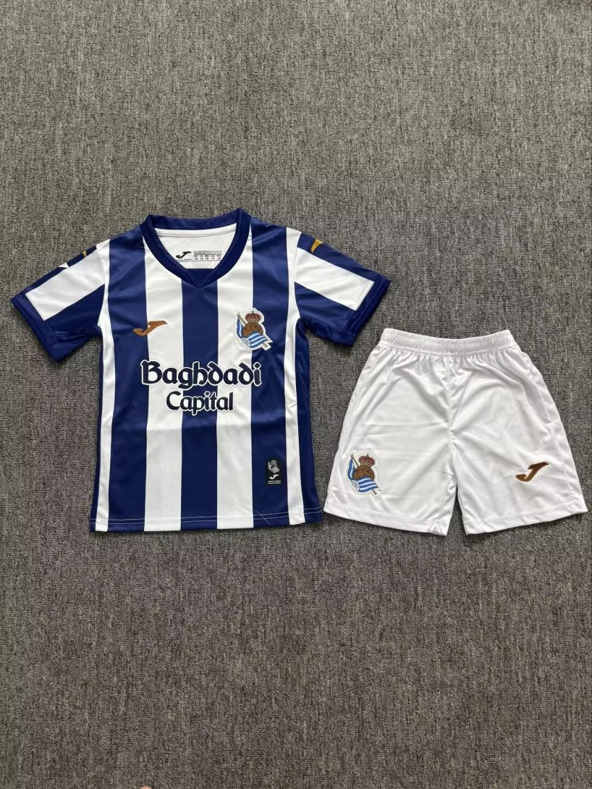 2026/2027 Real Sociedad Home Football Shirt (Kids Kit socks)