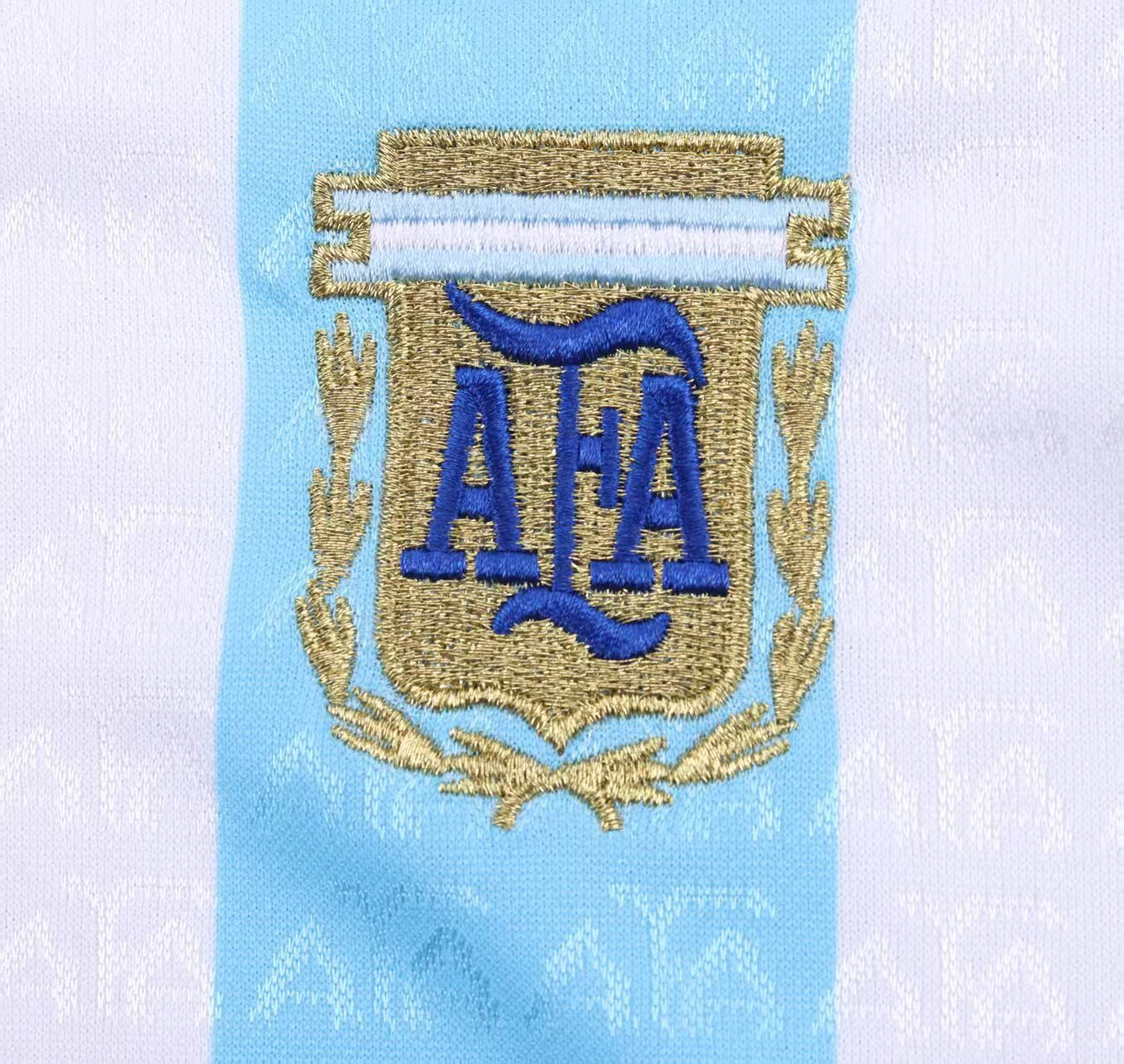 96/97 Argentina home Retro Football Shirt ( Kids Kit )