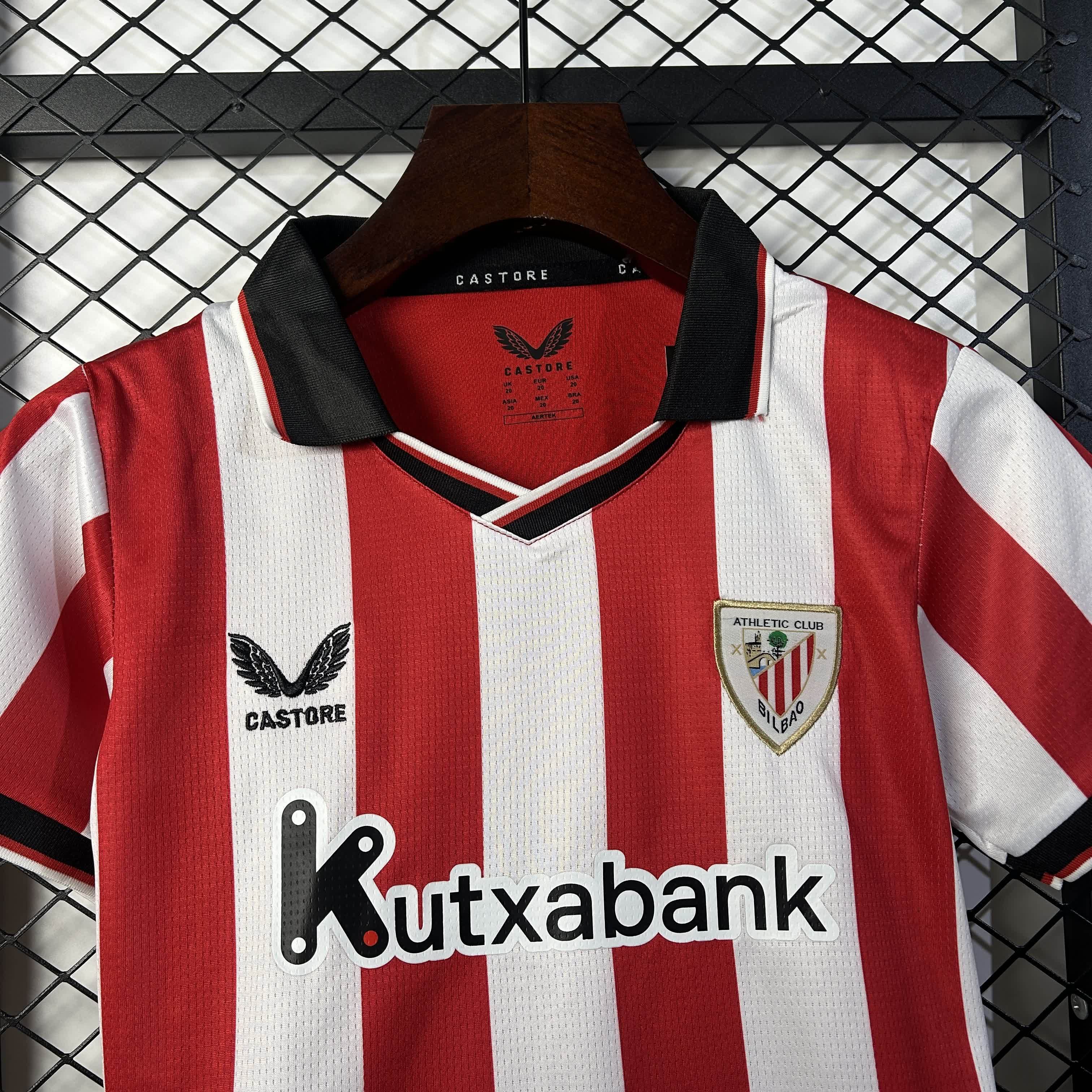 2025/2026 Bilbao Home Football Shirt (Kids Kit socks)