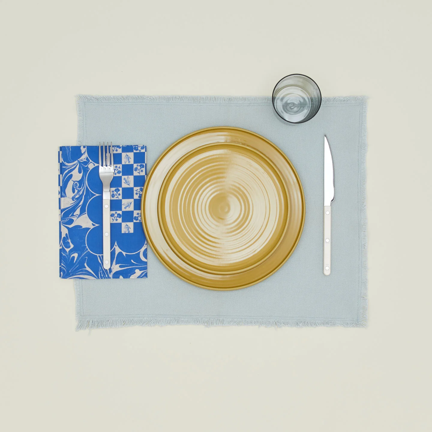 Mixed Floral Napkin, Set of 2 - Klein Blue