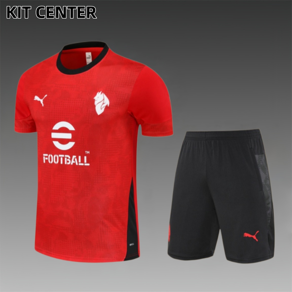 25/26 AC Milan short sleeves Training Uniform (adult Kids Kit)