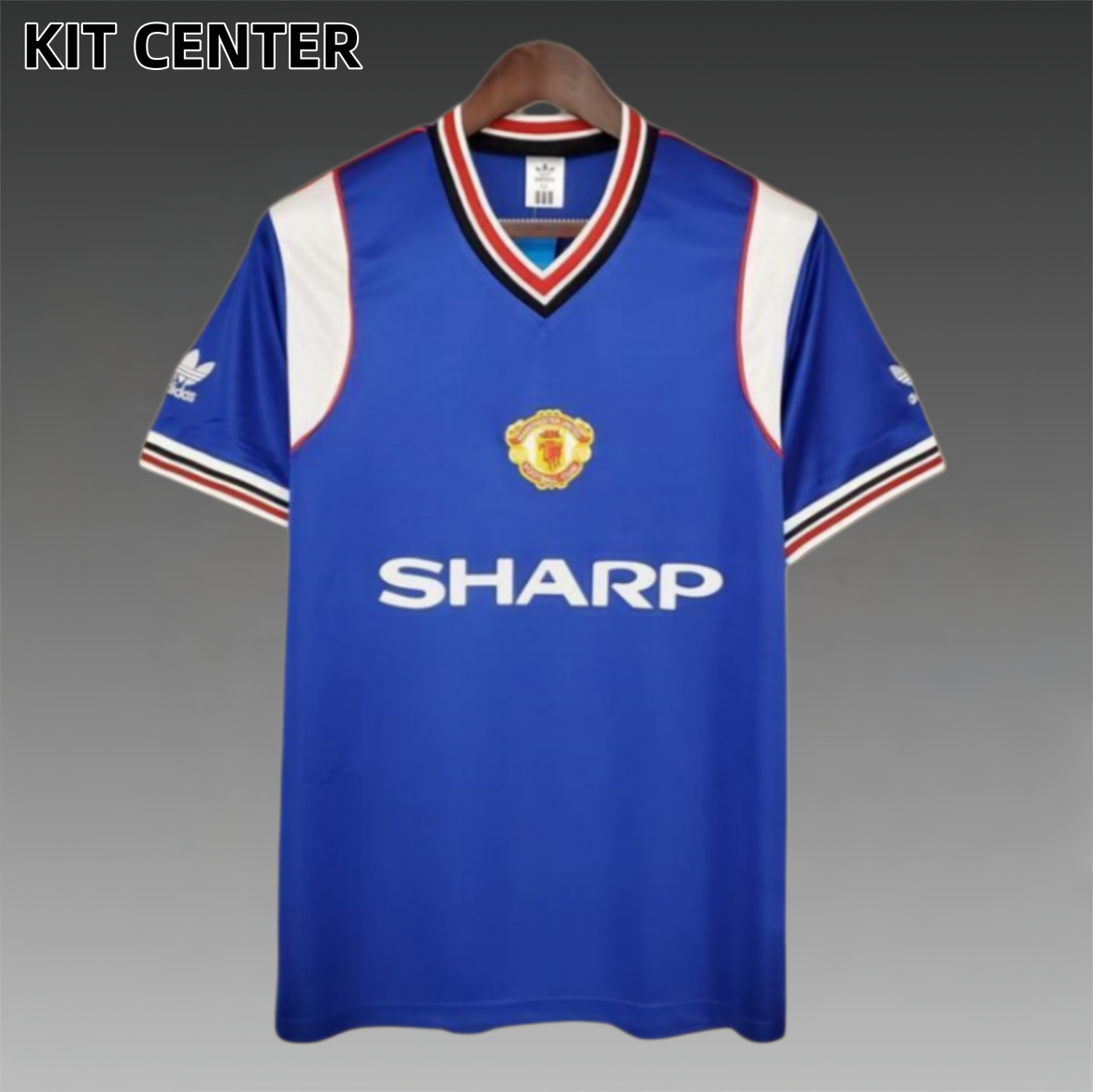 85/86 Manchester United Away retro football jersey
