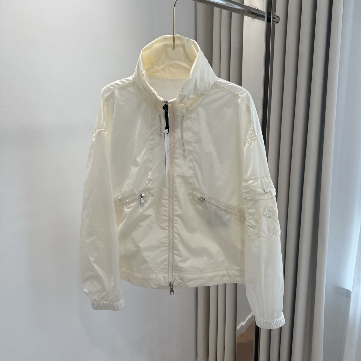 Moncler 2026 Autumn Winter Women's Jackets Polyester Stand Collar Tassel Zipper Casual Slim Woman's Coats MKDFWJ26005
