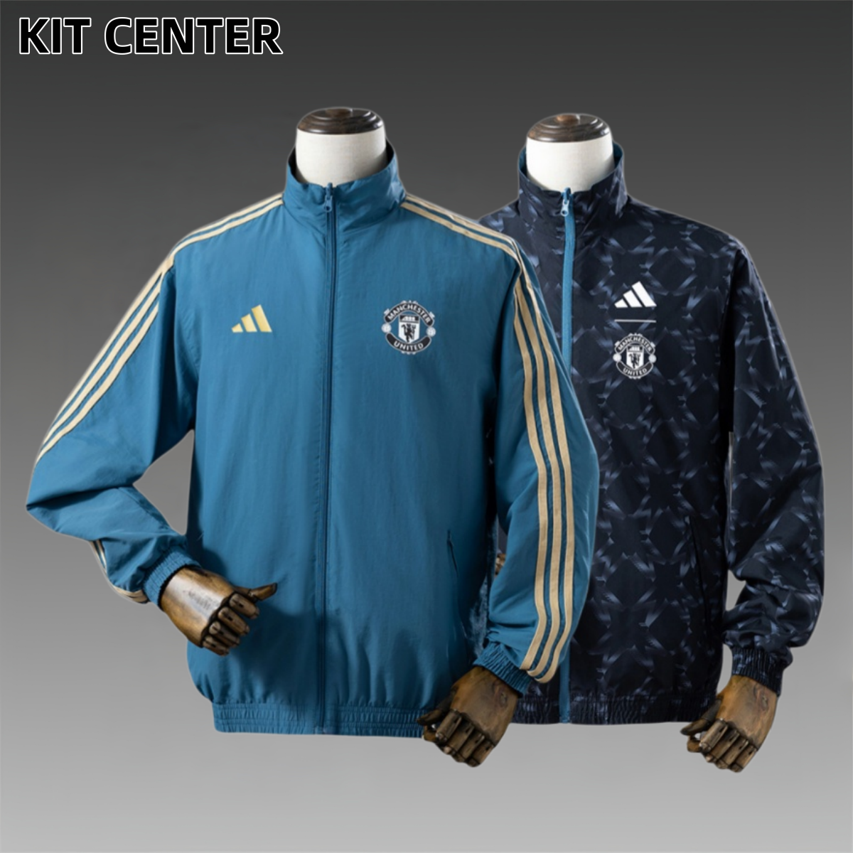 25/26 Manchester United Reversible Jacket Windbreaker - Blue&Black