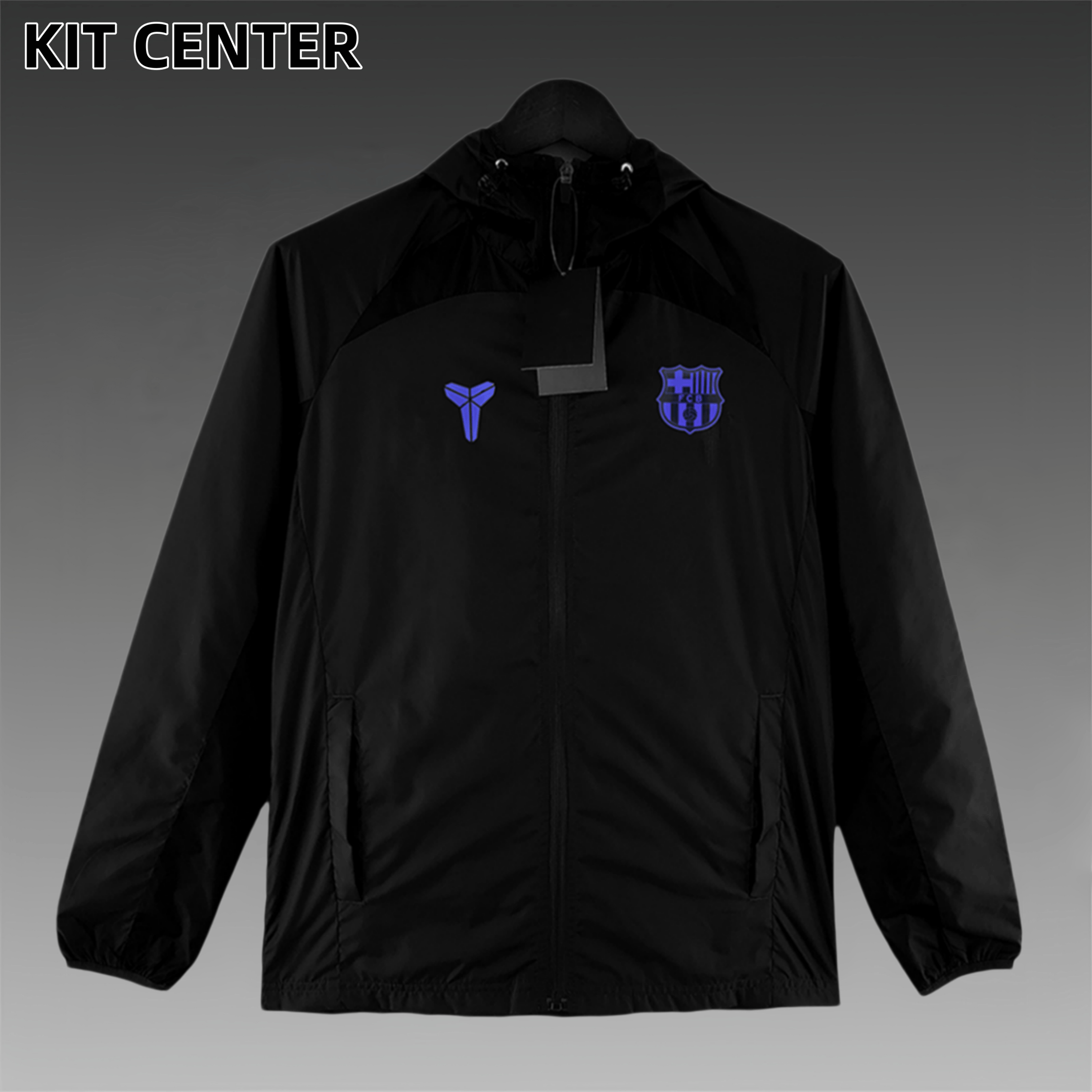 2025/2026 Barcelona Black Mamba Collaboration Hooded Windbreaker
