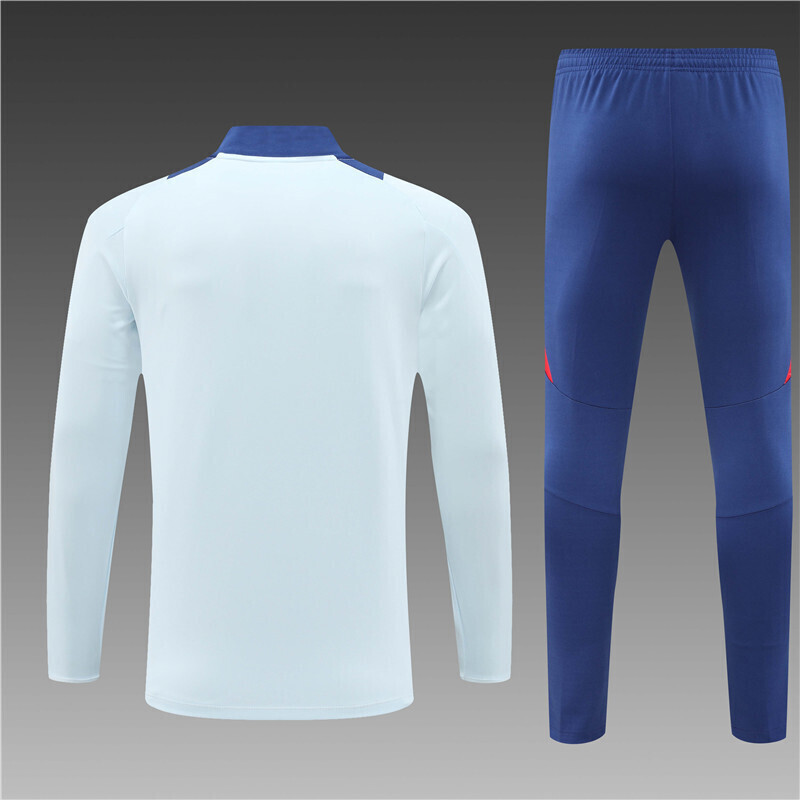 24/25 Spain light blue Half Zip Training Kit (Adult Kids Kit)