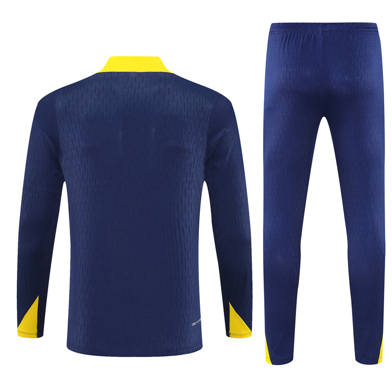 2025/2026Atletico Madrid Dark Blue Adult Half Zip Training Suit (Adult Kit)