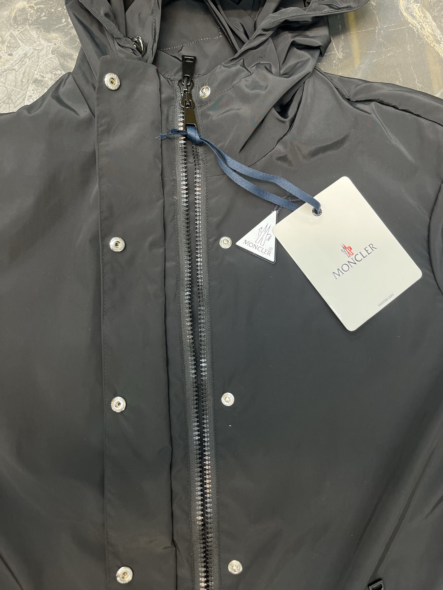 Moncler 2026 Spring Autumn Women's Jackets Polyester Hooded Zipper Tassel Casual Slim Woman's Coats MKDFWJ26002