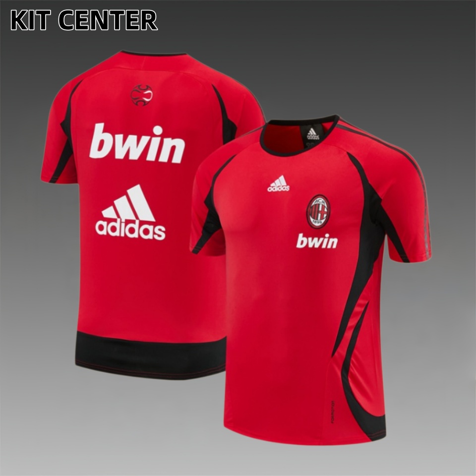 06/07 AC Milan retro training suit short sleeved football shirt