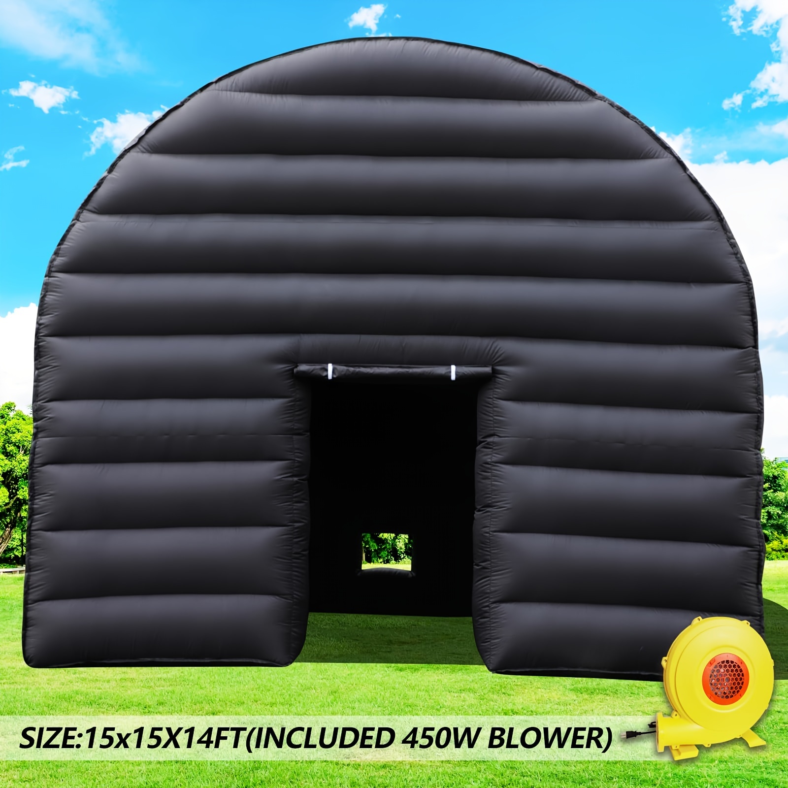 Outdoor inflatable tent for parties