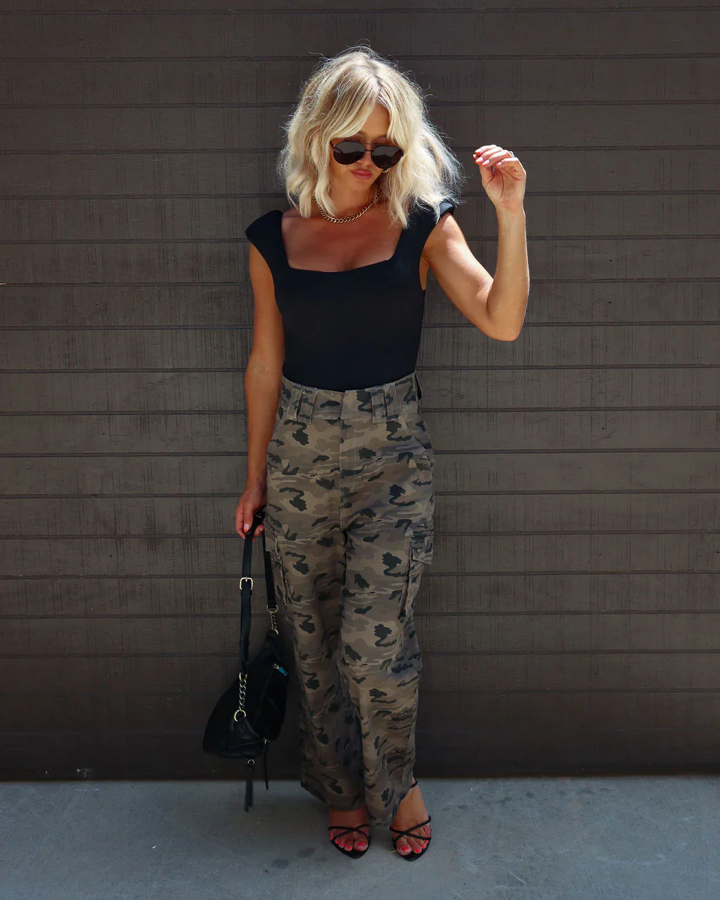 Pasha Square Neck Cap Sleeve Bodysuit