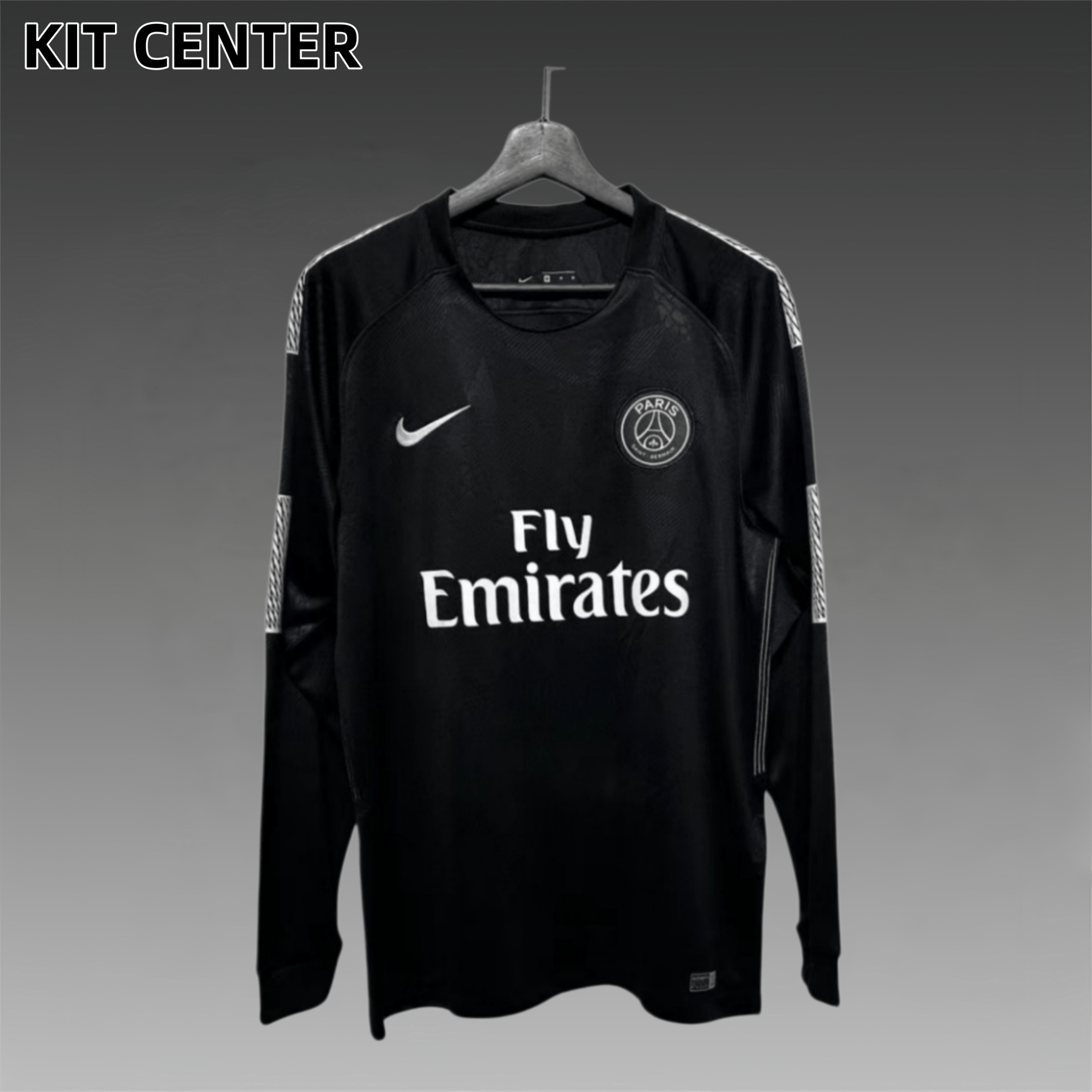 2017/2018 Paris Saint-Germain Second Away Long Sleeve Retro Football Shirt (Retro)