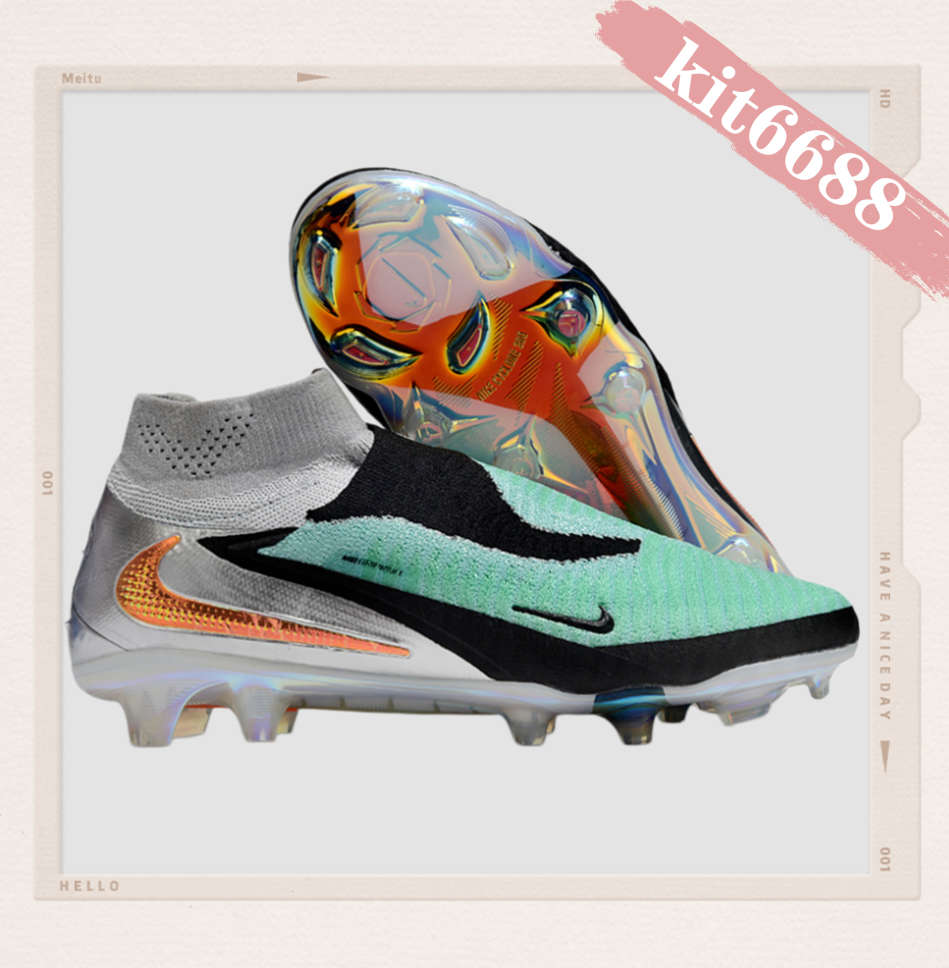 N Phantom 6 Elite High Cut FG - Turquoise/Chrome/Black LIMITED EDITION