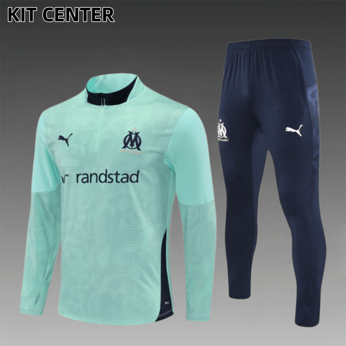 25/26 Marseille Half Pull Training Training Suit (Adult and Children's Set)