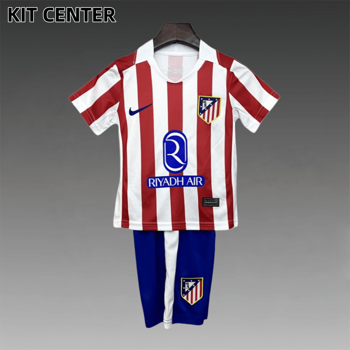 2025/2026 Atletico Madrid Home Football Kids Kit （Kids Kit socks）