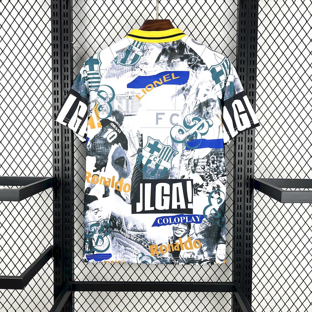 2025/2026 Barcelona Ronaldinho Commemorative Football Jersey (Fan Edition)