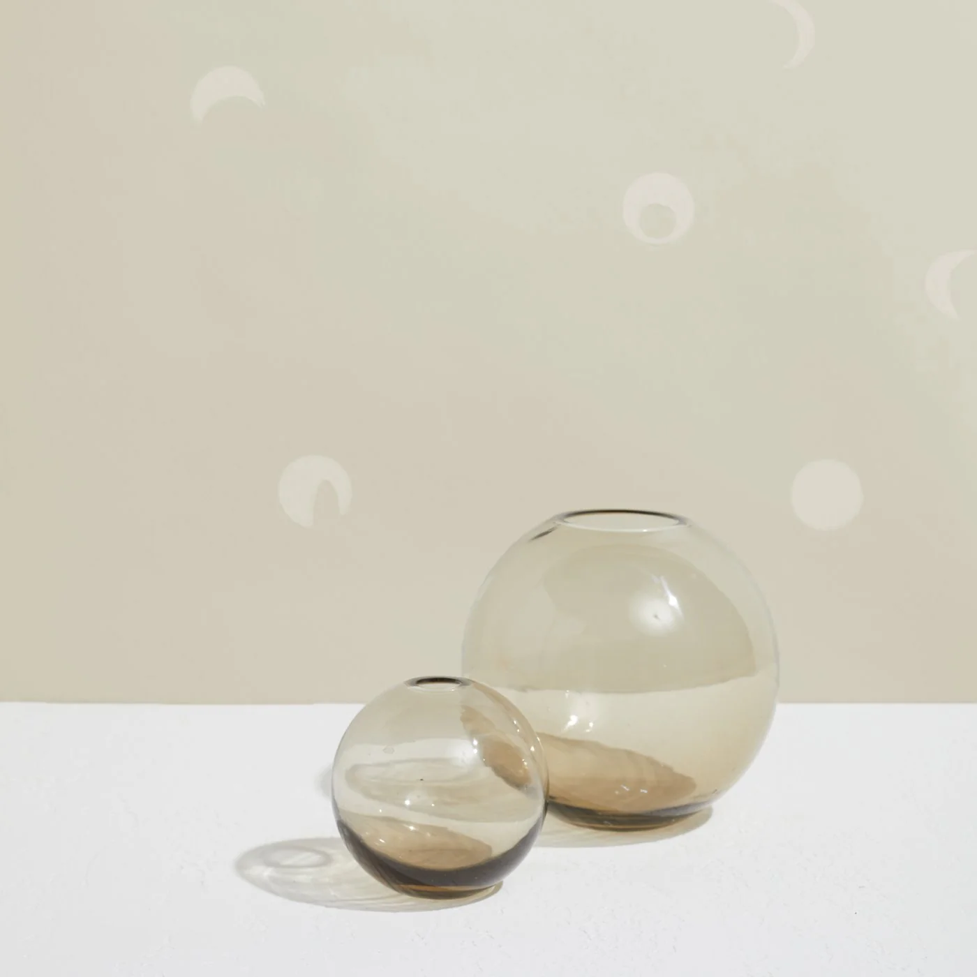 Spaced Moons Wallpaper - Linen