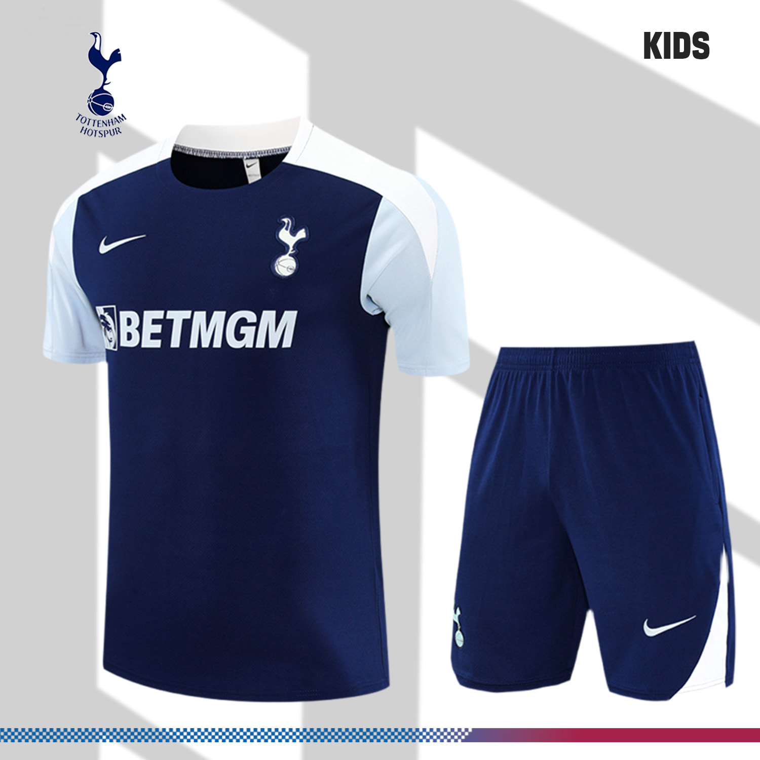 2025/2026 Tottenham Short Sleeve Training Jersey for Kids (Kids Kit)