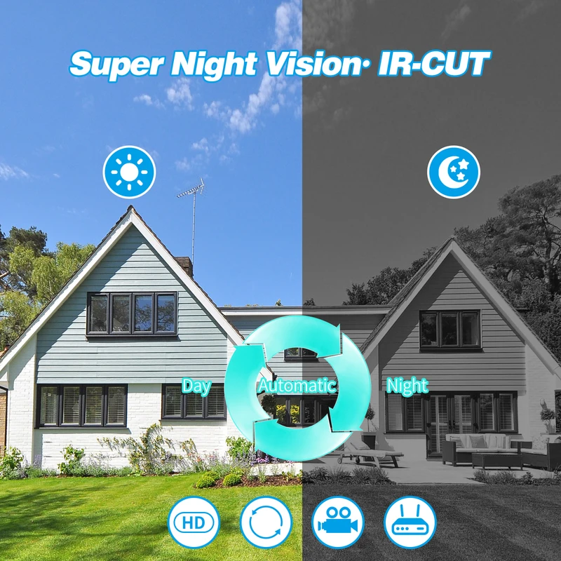 Gadinan 8MP 4K POE IP Camera Vandal-proof Outdoor 5MP 2-Way Audio H.265 Onvif Metal Dome Wired CCTV Security Video Surveillance