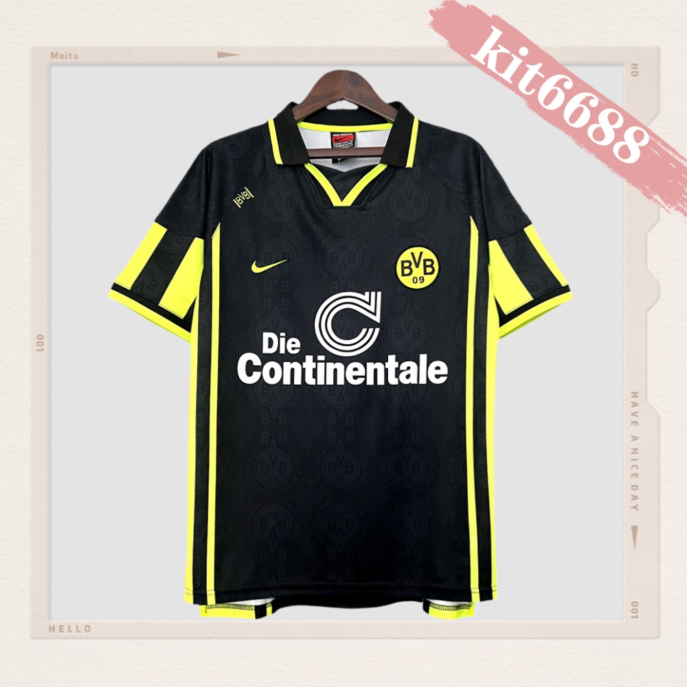 1996/1997 Dortmund Away Retro Football Shirt