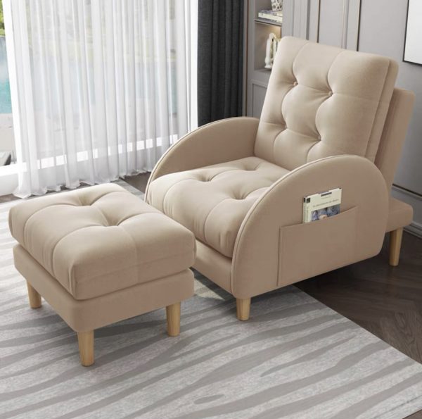 Brand new balcony small apartment multifunctional recliner dual-purpose sofa chair