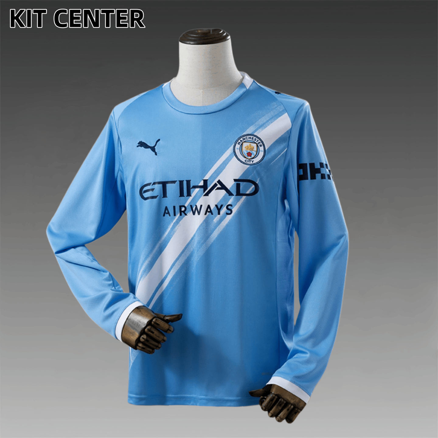 25/26 Manchester City  home Long Sleeve Football Shirt (Fans)