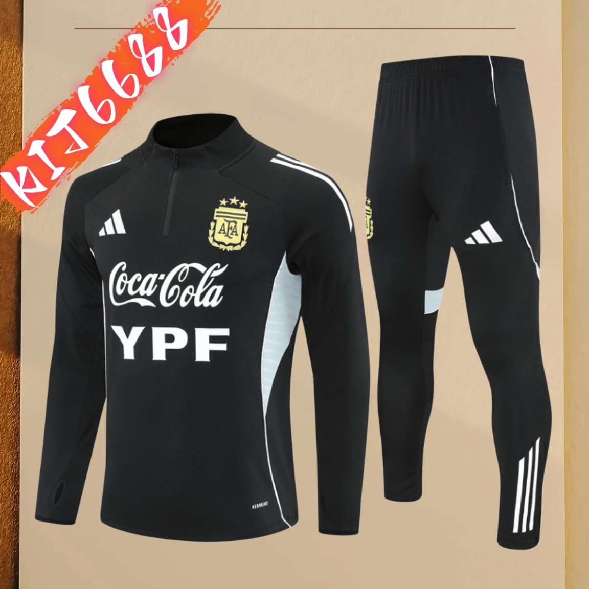 2026/2027 Argentina Half Zip Training Clothes (Adult Kids Kit)
