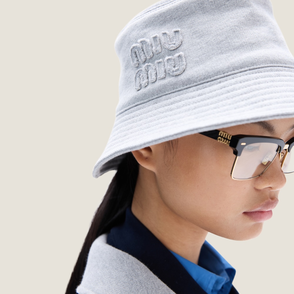 Cotton fleece bucket hat