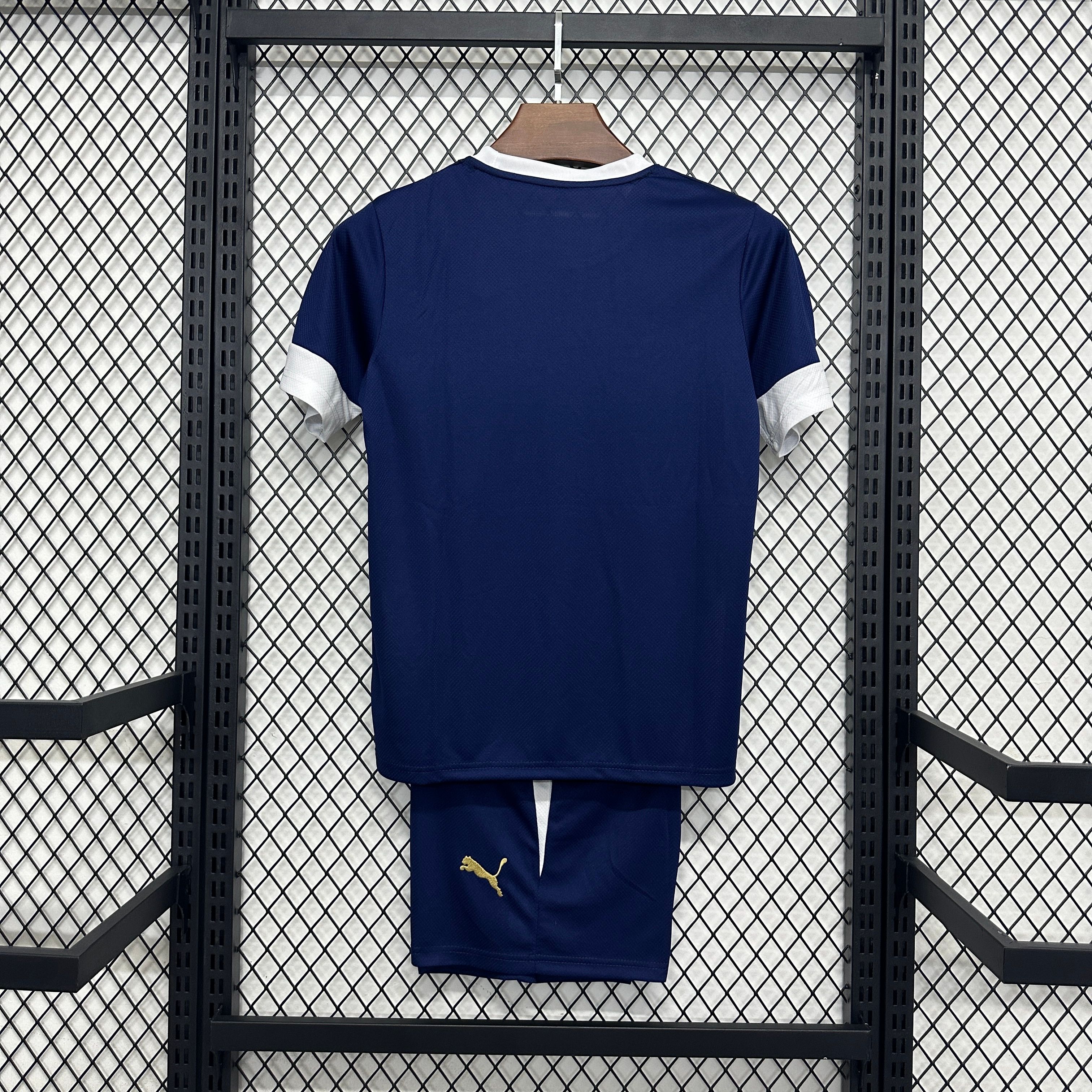 2025/2026 Portugal National Team Dark Blue Training Jersey Children's Football Jersey (Kids Kit socks)