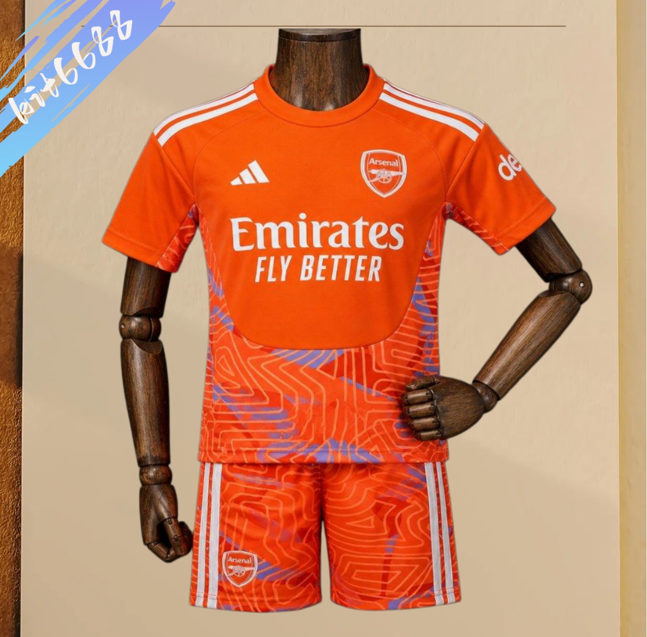 2026/2027 Arsenal Goalkeeper Orange Football Shirt (Adult Kids Kit socks)