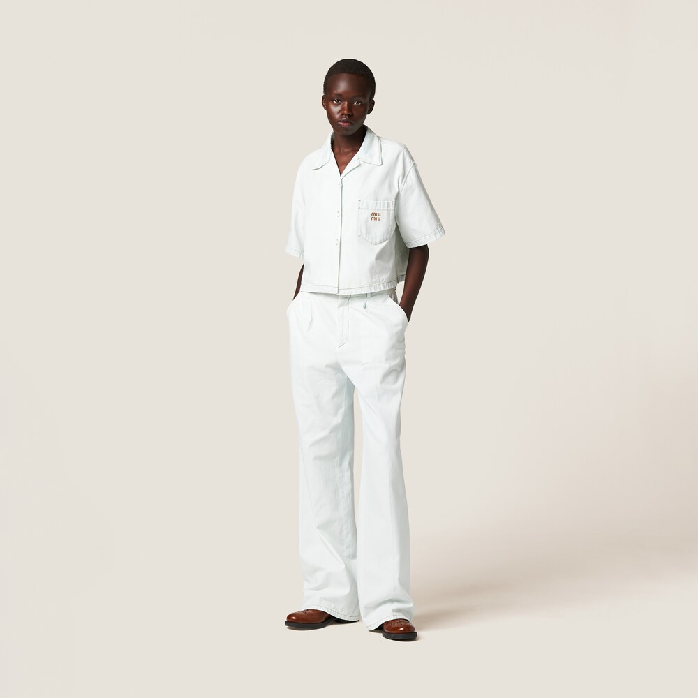 Chambray denim shirt