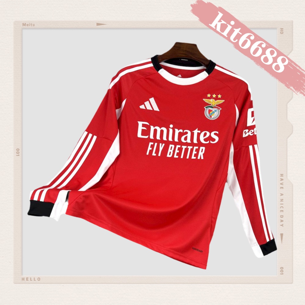 2025/2026 Benfica Football Club Home Long-sleeved Football Shirt（Fan Edition）
