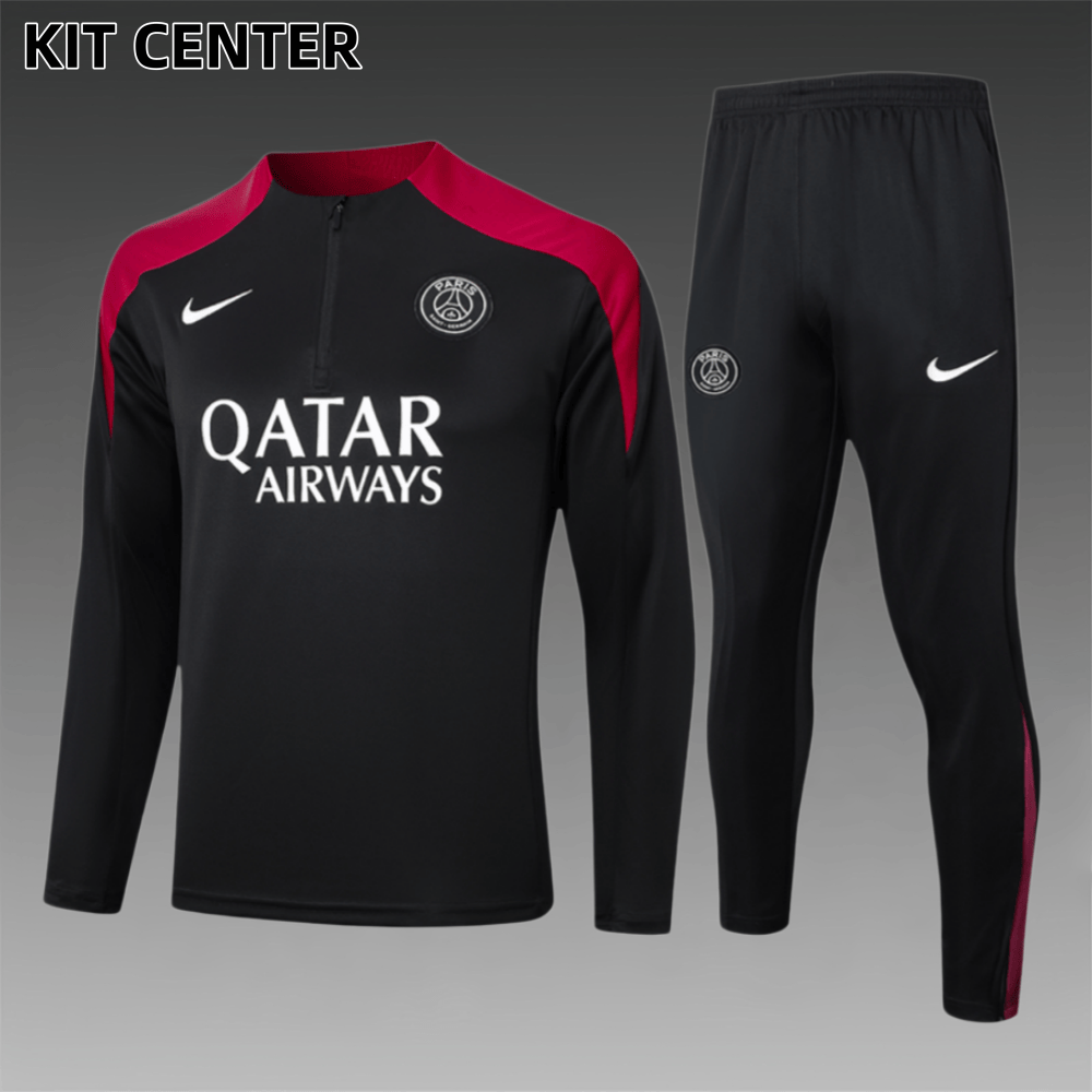 24/25 Paris Saint-Germain Half-Zip Tracksuit (Adult Kit)