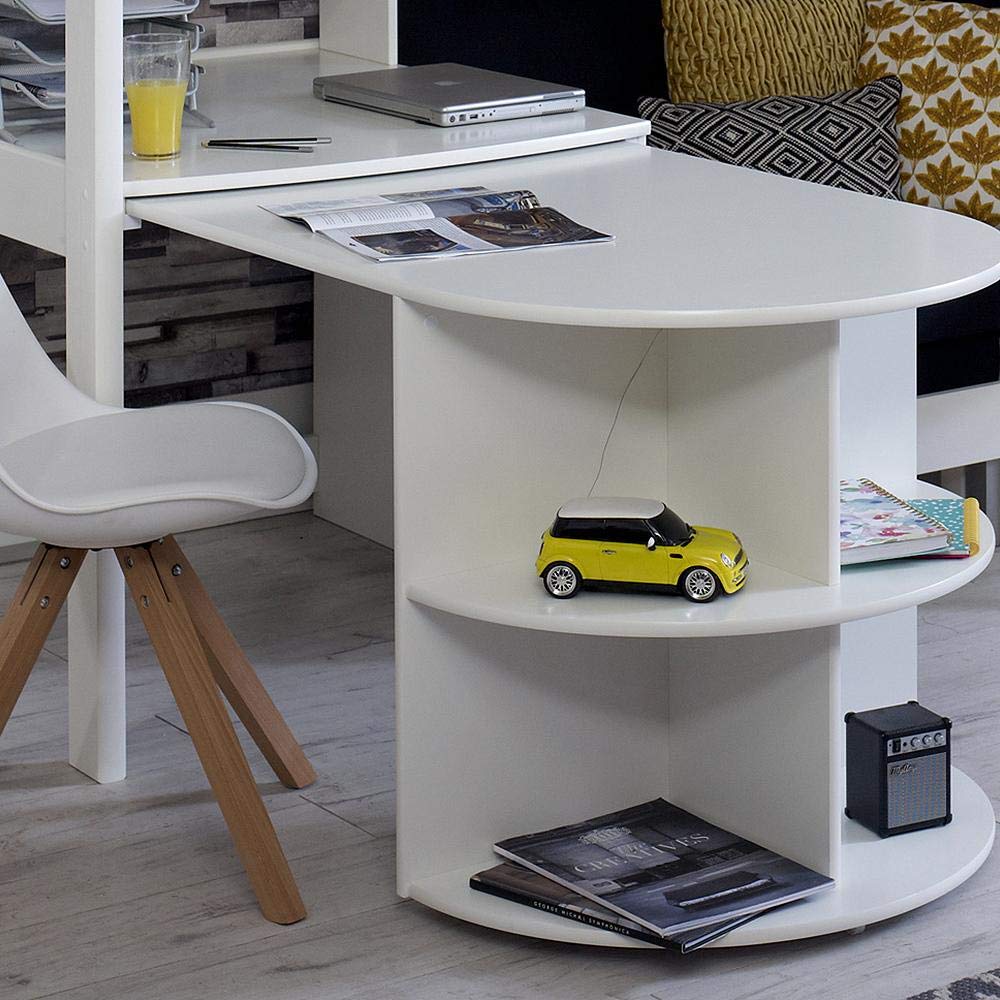 Noah E High Bed, Desk & Sofabed in Black