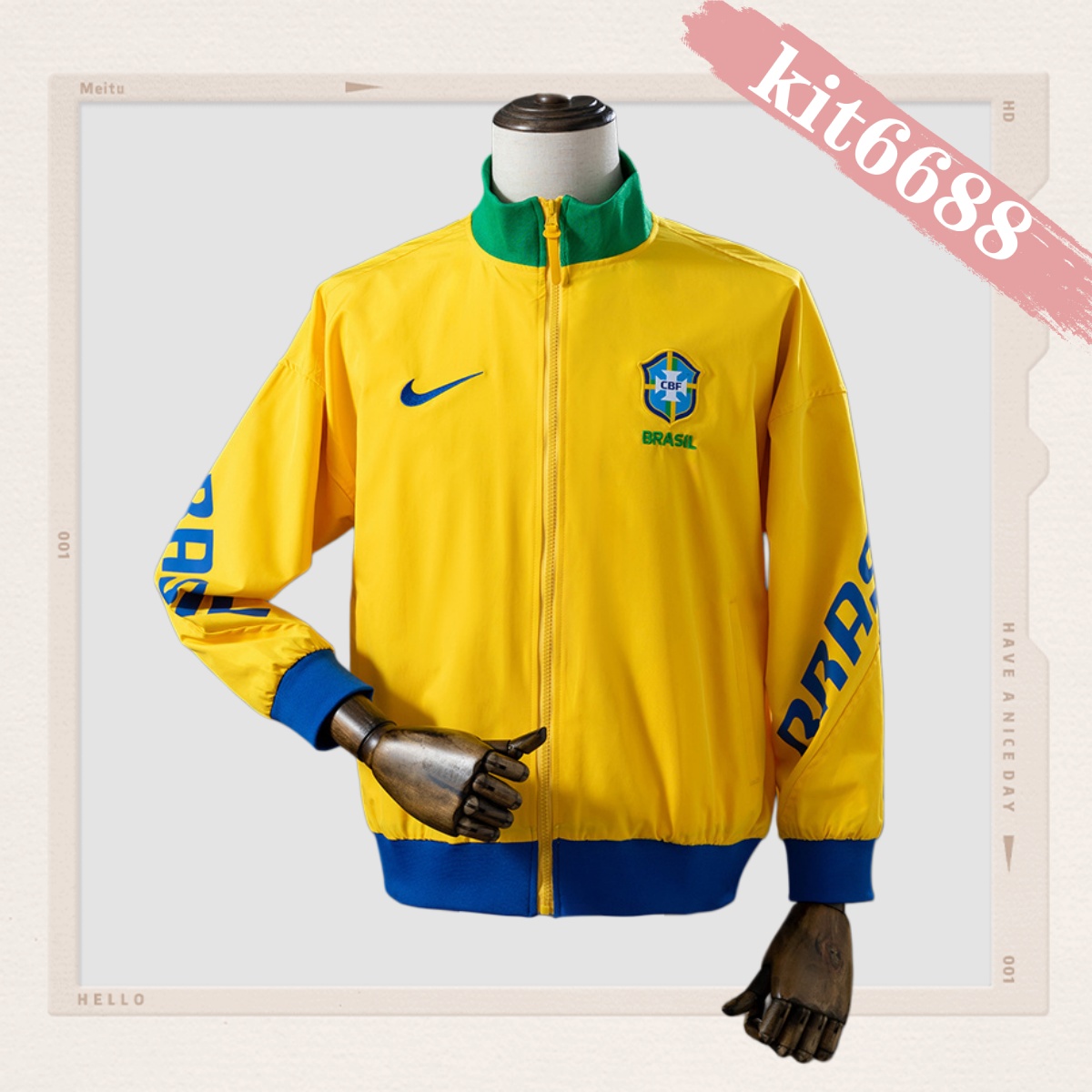 Brazil Centauro Sportswear Windbreaker Jacket Coat