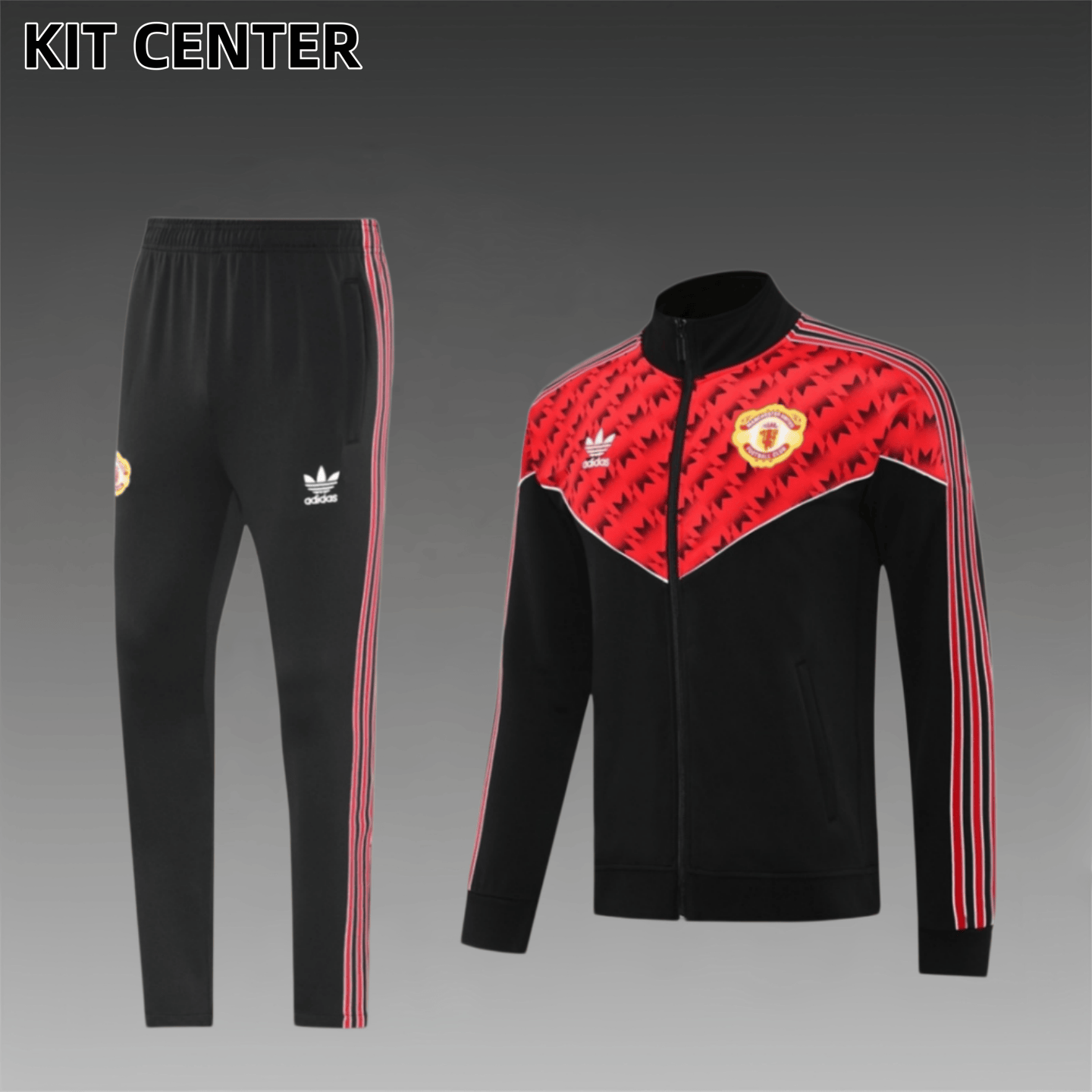 25/26 Manchester United Full Zipper Training Suit (Adult Set)