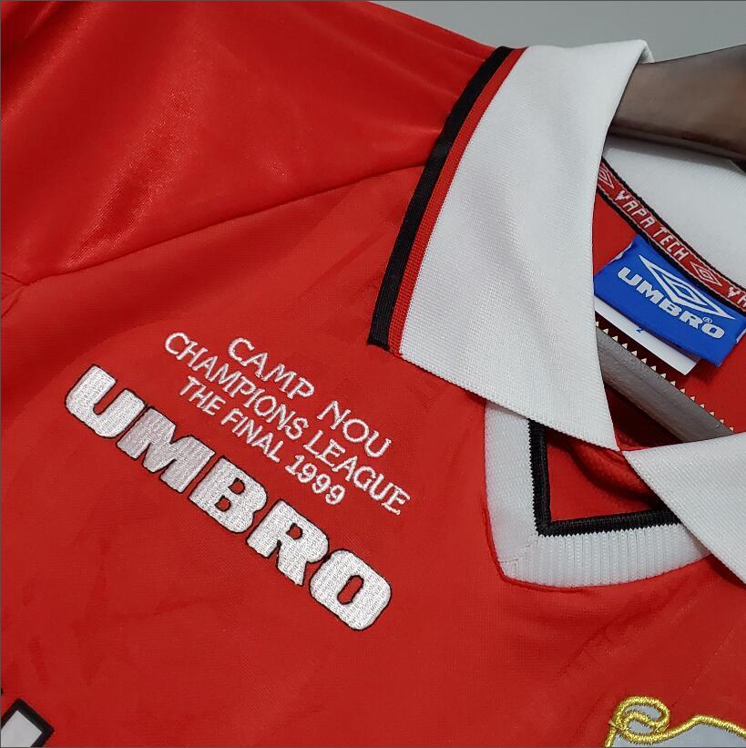99/00 Manchester United  home long sleeved retro football jersey